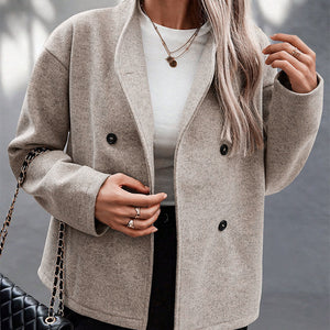 Giacca Elegante Donna Doppiopetto in Lana di Qualità – Chiara