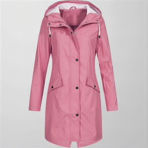 Giacca Impermeabile Donna con Cappuccio – Leggera e Antipioggia – Valentina