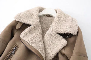 Giacca Invernale Donna in Pile Sherpa – Calore Morbido e Stile Raffinato – Caterina