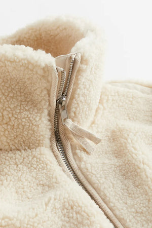 Giacca Invernale Donna in Pile Sherpa – Morbidezza, Calore e Stile Oversize – Elisa