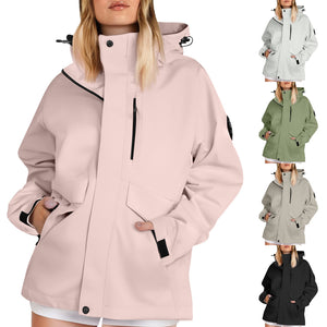 Giacca Softshell Impermeabile Donna – Per Pioggia e Vento – Calda e Antivento – Chiara