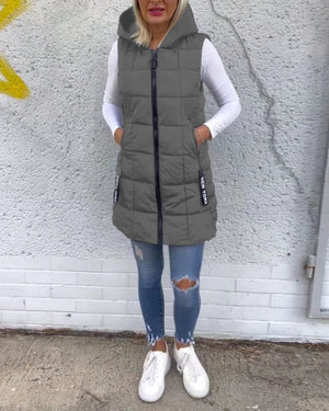 Gilet Invernale da Donna con Cappuccio – Protezione da Vento e Freddo – Alessia