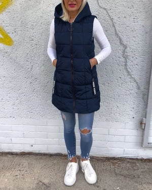 Gilet Invernale da Donna con Cappuccio – Protezione da Vento e Freddo – Alessia