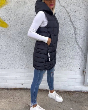 Gilet Invernale da Donna con Cappuccio – Protezione da Vento e Freddo – Alessia
