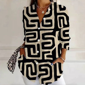 Camicia Luna con Stampa Radiante