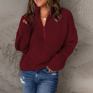 Maglione Donna Invernale con Zip – Calore, Stile e Comfort Quotidiano – Giorgia