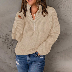 Maglione Donna Invernale con Zip – Calore, Stile e Comfort Quotidiano – Giorgia