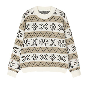 Maglione Natale Donna Oversize con Motivo Jacquard – Calore e Stile delle Feste – Natalia
