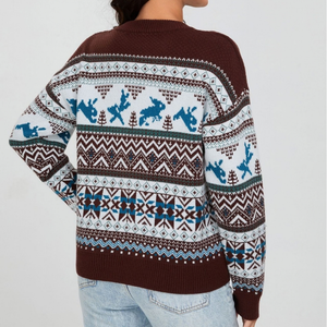 Maglione Natalizio Donna Morbido con Renne – Calore e Allegria per le Feste – Gaia