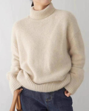 Maglione Elegante, Maglione Donna, Maglione Invernale, Maglione Morbido, Maglione Collo Alto, Maglione Leela Moda