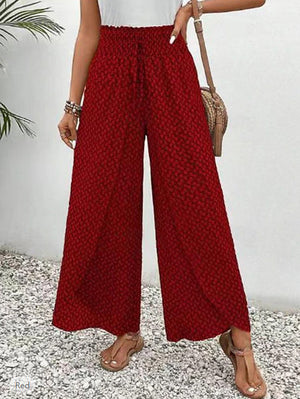 Pantaloni Wide Leg Estivi con Vita Elasticizzata