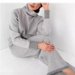 Completo Donna Elegante Giada – Comfort e Stile in Maglia