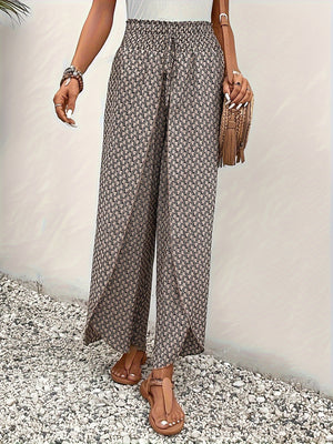 Pantaloni Wide Leg Estivi con Vita Elasticizzata