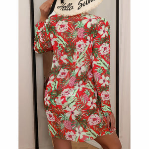 Bikini Floreale 3 in 1 - Top Slip e Camicia