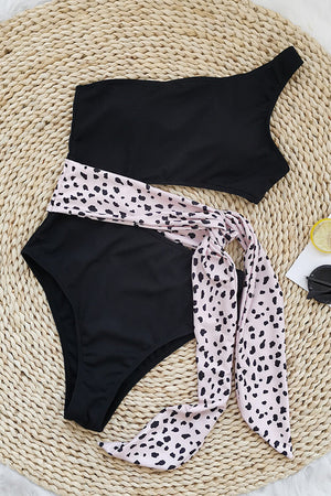 Costume Bicolor Asimmetrico con Laccio