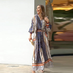 Esther - Set Camicia e Pantaloni Ampi Stile Bohemien