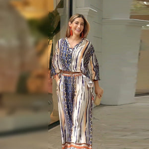 Esther - Set Camicia e Pantaloni Ampi Stile Bohemien