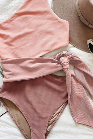 Costume Bicolor Asimmetrico con Laccio