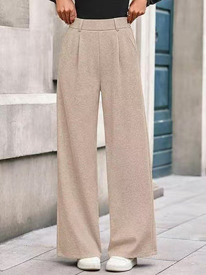 Pantaloni Donna Eleganti a Gamba Larga – Vita Alta Comoda e Stile Casual Chic – Elisa