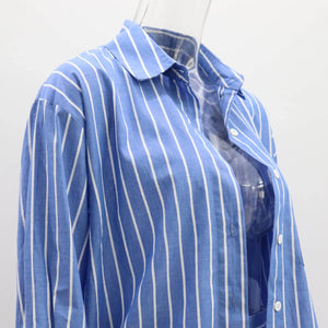 Set in Cotone a Righe Elegante - Camicia e Pantaloncini