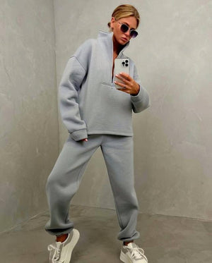 Tuta Donna Oversize con Zip – Stile Minimal e Comfort Assoluto – Vanessa