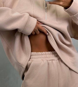 Tuta Donna Oversize con Zip – Stile Minimal e Comfort Assoluto – Vanessa