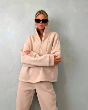 Tuta Donna Oversize con Zip – Stile Minimal e Comfort Assoluto – Vanessa