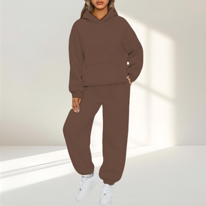 Tuta Donna con Cappuccio in Felpa – Morbida, Calda e Versatile – Martina