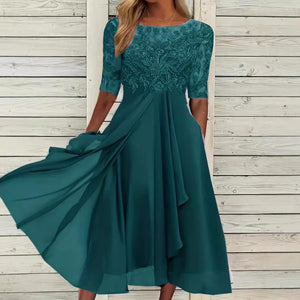 Vestito Midi Elegante Donna Per Cerimonie e Matrimoni - Camilla