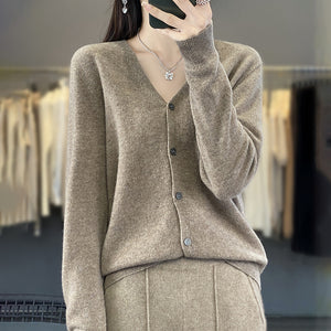 Cardigan Donna Elegante Anna in Lana – Morbido, Caldo e Versatile per Ogni Occasione