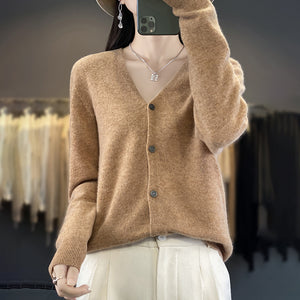 Cardigan Donna Elegante Anna in Lana – Morbido, Caldo e Versatile per Ogni Occasione