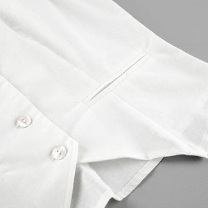 Completo Gilet e Shorts in Lino