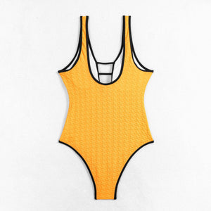 Costume Intero Modellante con Struttura e Scollo a Dettagli