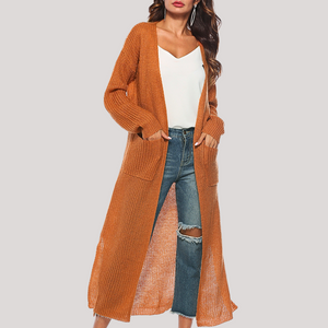 Cardigan Donna Lungo Elegante Alessia – Maglia Morbida e Versatile con Tasche