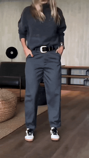 Pantaloni Donna Eleganti a Vita Alta - Linea Slanciante e Tessuto Raffinato - Martina