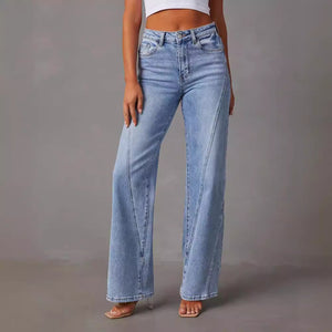 Ashley - Pantaloni Jeans Dritti Eleganti