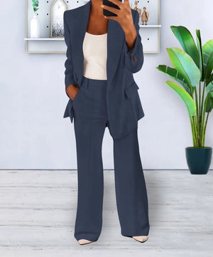 Completo Donna Elegante Bianca – Blazer e Pantaloni con Eleganza e Comfort