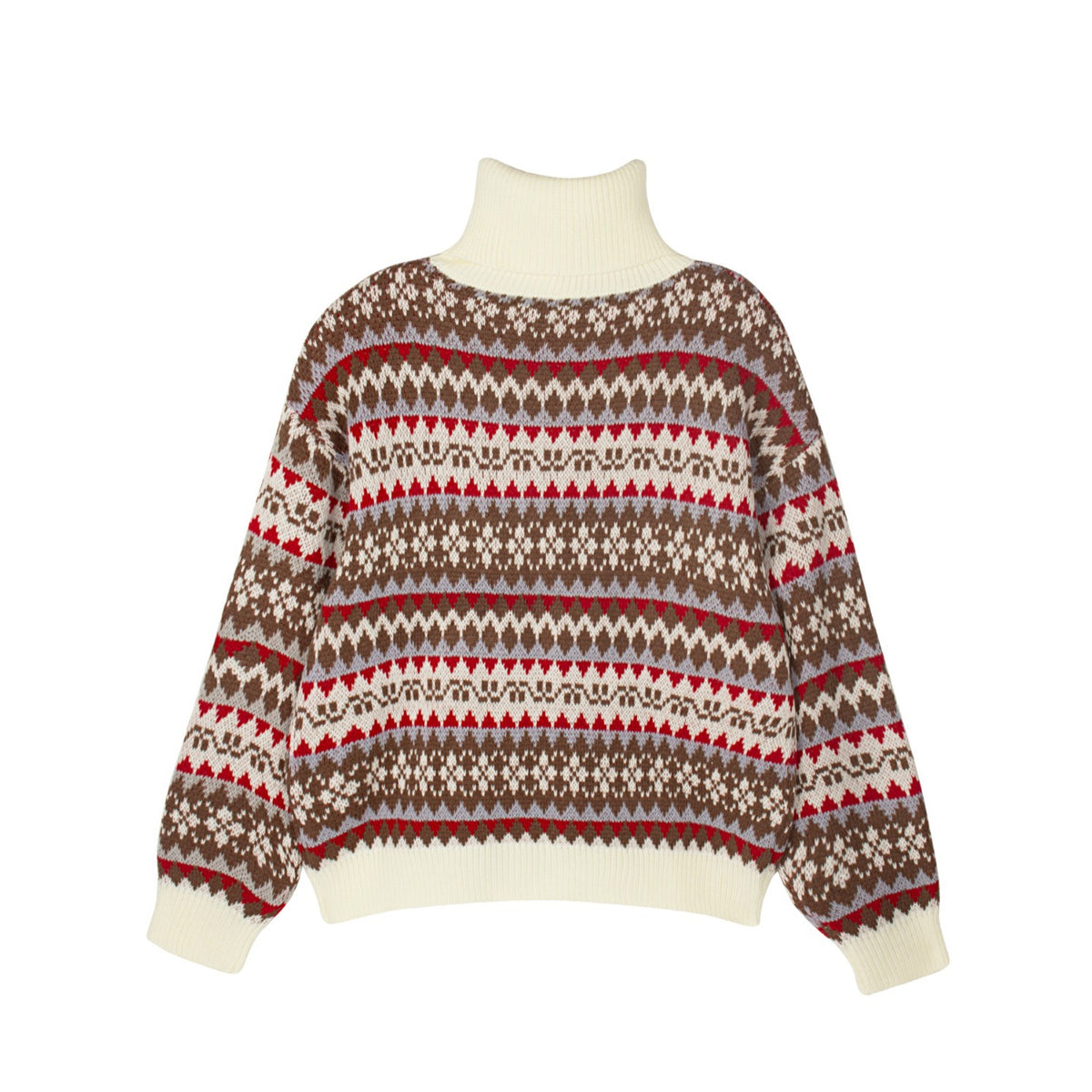 Maglione Natalizio Donna Morbido con Collo Alto – Calore e Stile per le Feste – Clara