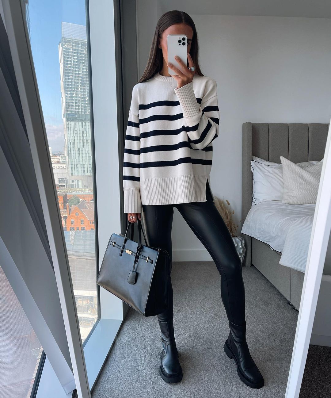 Maglione Donna Oversize Elegante a Righe