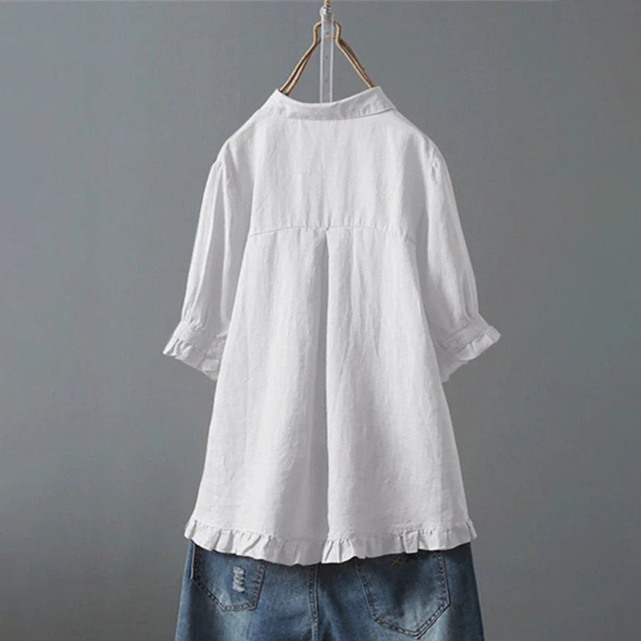 Camicia Elisa in Cotone Mezza Manica