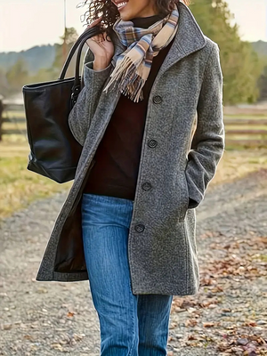 Alessia – Cappotto Donna Invernale Elegante con Linea Classica