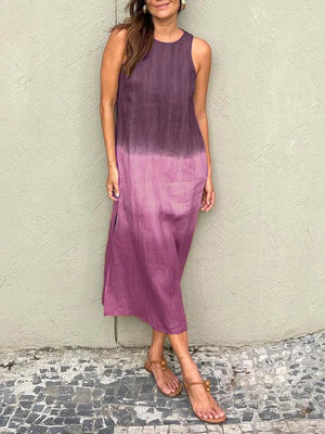 Lysandra - Vestito Lungo Casual con Stampa Tie-Dye