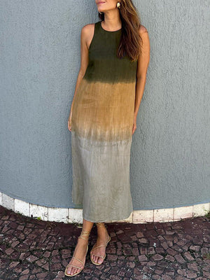 Lysandra - Vestito Lungo Casual con Stampa Tie-Dye