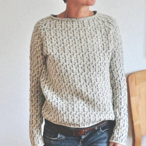 Otilia - Pullover Maglia Elegante con Scollo a Barca