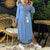 Vestito Lungo Urbano Casual in Denim