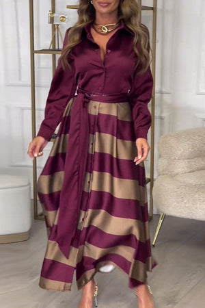 Viena - Vestito Lungo Elegante con Effetto Due Pezzi