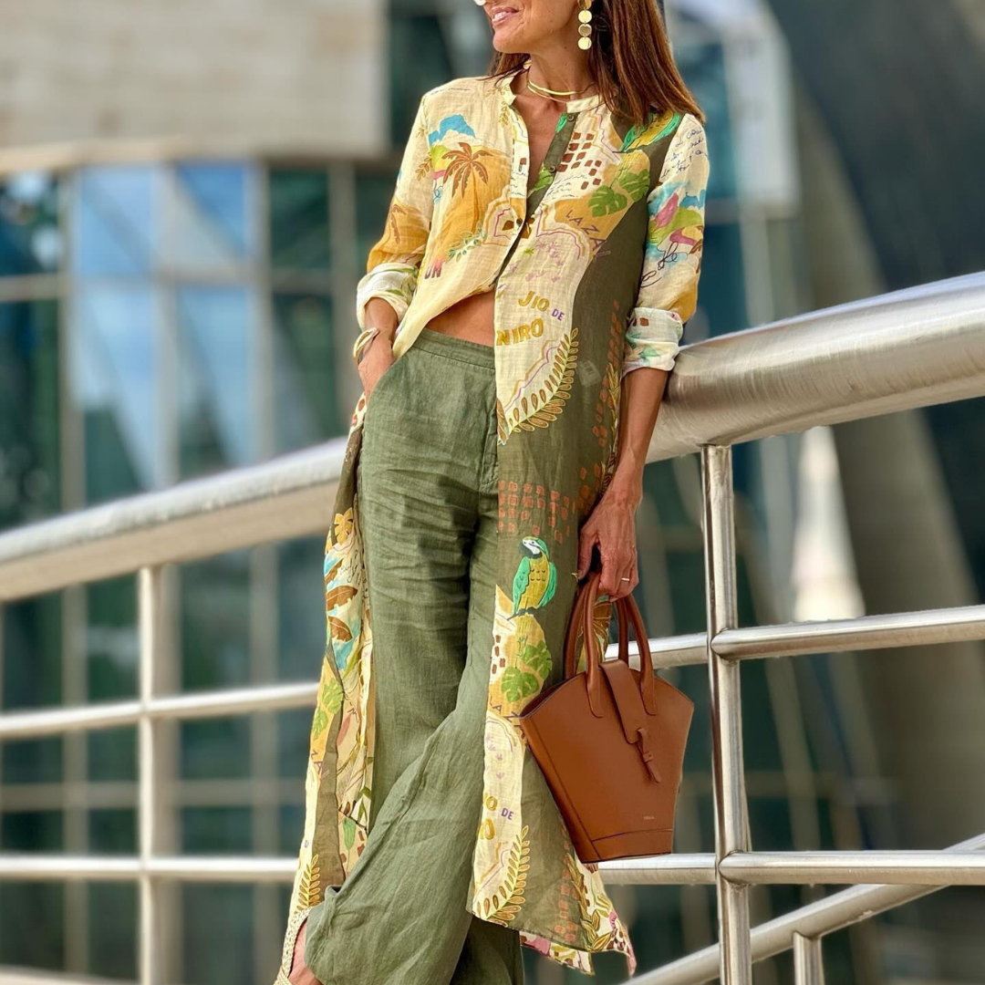 Completo Donna Elegante in Lino – Fresco e Chic