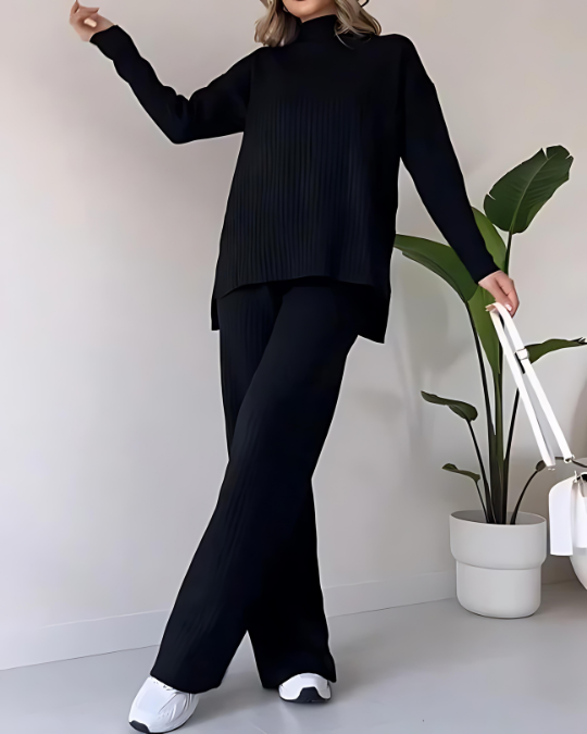 Elena – Completo Donna a Coste Elegante e Versatile (due pezzi)