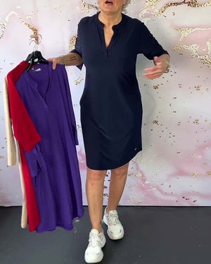 Linette - Vestito Casual Urban con Scollo a V