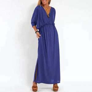 Vestito Lungo Elegante Louisa con Apertura Laterale